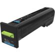 Toner Lexmark 82K2XCE, cyan,corporate, 22k ,compatibil cuCX860de, CX825dtfe, CX825dte, CX860dtfe, CX860dte, CX825de.