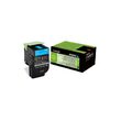 Toner Lexmark 80C2HCE, cyan, 3 k, CX410de , CX410de with 3 yearOnsite Service , CX410dte , CX410e , CX510de , CX510de Statoil ,CX510dhe , CX510dthe