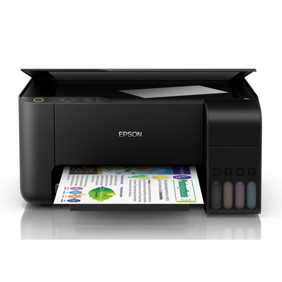Multifunctional inkjet color CISS Epson L3110, dimensiune A4, (Printare,Copiere, Scanare),viteza max 10ppm alb-negru, 5ppm color, rezolutie printer 5760x1440dpi, alimentare hartie 100 coli, interfata: USB 2.0, consumabile: (cartuse negru 8.1k pagini/ color 6.5k pagini incluse), C13T00S14A