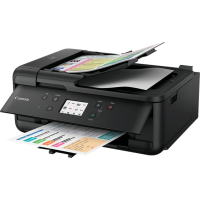 Multifunctional inkjet color Canon Pixma TR4550, dimensiune A4 (Printare, Copiere, Scanare, Fax, Cloud link), duplex, viteza 8.8ppm alb-negru, 4.4ppm color, rezolutie 4800x1200 dpi, alimentare hartie 100 coli, imprimare fara margini, scanner flatbed, ADF, rezolutie scanare 600 X 1200 dpi, viteza