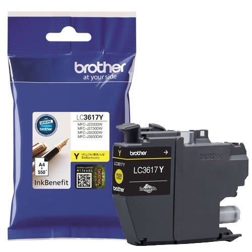 Cartus Cerneala Original BROTHER Yellow, LC3617Y, pentru MFC-J2330DW, LC3617Y