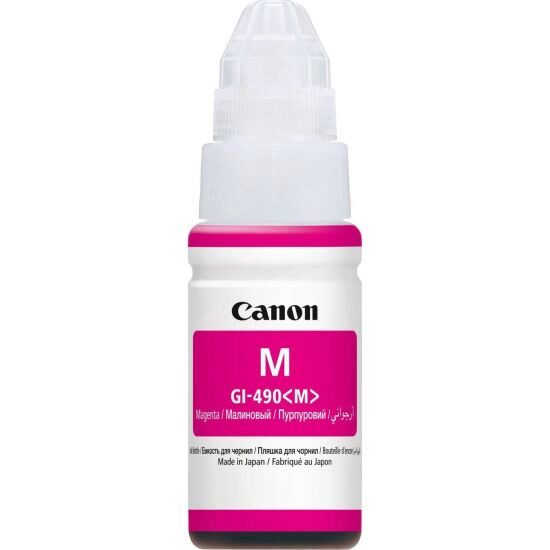 Cartus cerneala Canon GI-490 M, magenta, capacitate 70ml, pentru echipamente CISS G1400 / G2400 / G3400 / G4400 / G1411 / G2411 / G3411 / G4411.
