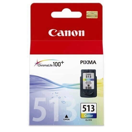 Cartus cerneala Canon CL-513, color, capacitate 13ml / 350 pagini, pentru Canon Pixma IP2700, Pixma MP230, Pixma MP240, Pixma MP250, Pixma MP260, Pixma MP270, Pixma MP280, Pixma MP282, Pixma MP480, Pixma MP490, Pixma MP495, Pixma MX320, Pixma MX330, Pixma MX340, Pixma MX350, Pixma MX360, Pixma
