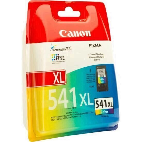 Cartus cerneala Canon CL-541XL, color, capacitate 21ml / 600 pagini, pentru Canon Pixma MG2150, Pixma MG2250, Pixma MG3150, Pixma MG3250, Pixma MG3550, Pixma MG4150, Pixma MG4250, Pixma MX375, Pixma MX395, Pixma MX435, Pixma MX455, Pixma MX475, Pixma MX515, Pixma MX525, Pixma MX535.