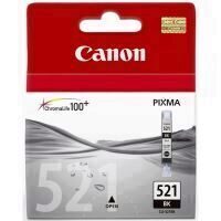 Cartus cerneala Canon CLI-521BK, black, 9ml / 665 pagini, pentru Canon MX860, Pixma IP3600, Pixma IP4600, Pixma IP4700, Pixma MP540, Pixma MP550, Pixma MP560, Pixma MP620, Pixma MP630, Pixma MP640, Pixma MP980, Pixma MP990, Pixma MX870.