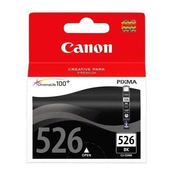 Cartus cerneala Canon CLI-526BK, black, pentru Canon Pixma IP4850, Pixma IP4950, Pixma IX6550, Pixma MG5150, Pixma MG5250, Pixma MG5350, Pixma MG6150, Pixma MG6250, Pixma MG8150, Pixma MG8250, Pixma MX715, Pixma MX885, Pixma MX895.