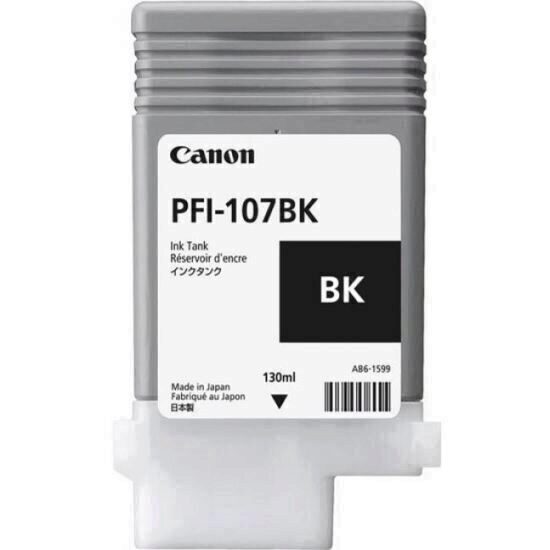 Cartus cerneala Canon PFI-107BK, black, capacitate 130ml, pentru Canon iPF680/685, iPF780/785, iPF670/770