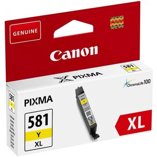 Cartus cerneala Canon CLI581XLY, yellow ,8.3 ml, PIXMA TS8152 PIXMA TS8151 PIXMA TR7550 PIXMA TS6151 PIXMA TS9155 PIXMA TS9150 PIXMA TS6150 PIXMA TR8550 PIXMA TS8150, TS705.