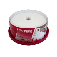 DVD+R Fortis Double Layer printabil, 8.5GB, 8x, cake box 25 discuri