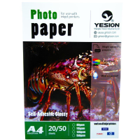 Hartie foto Yesion Self - Adhesive Glossy A4, 135 g/mp, 50 coli/pachet