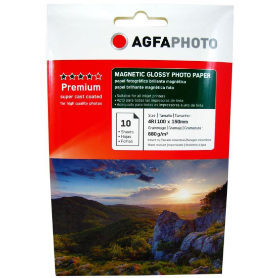Hartie foto Agfa Magnetic Glossy 4R, 680 g/mp