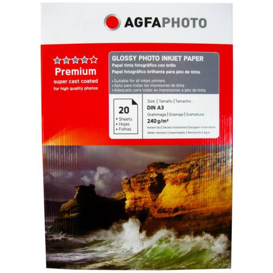 Hartie foto Agfa Glossy A3, 240 g/mp