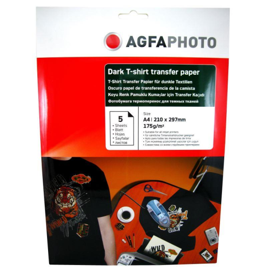 Hartie de transfer termic Agfa A4, 175 g/mp - DARK T-SHIRT