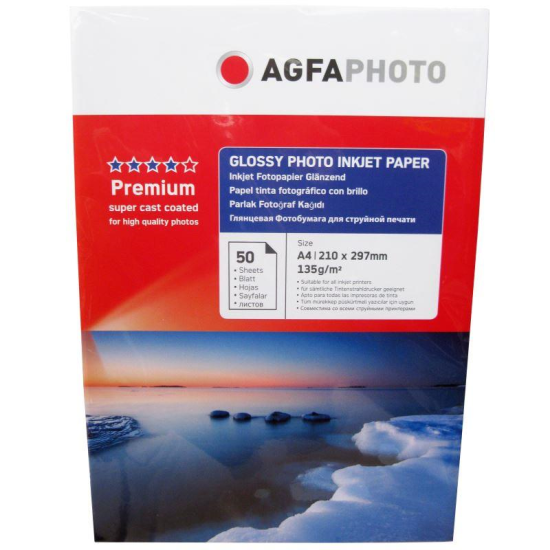 Hartie foto Agfa Glossy A4, 135 g/mp