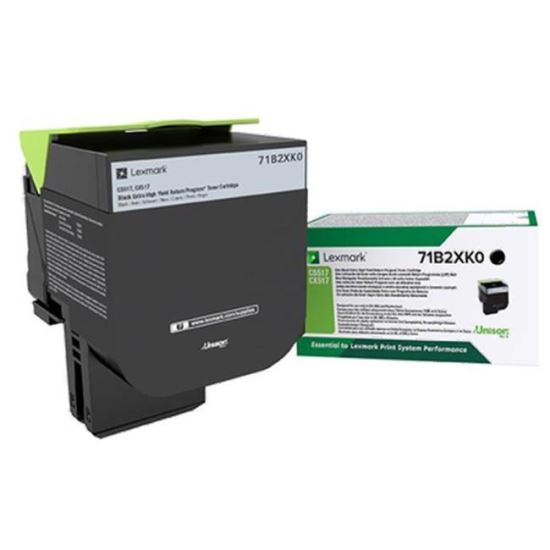 Toner Lexmark 71B2XK0, black ,return program ,8k, CX517de,CS517de.
