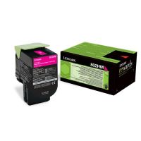 Toner Lexmark 80C2HME, magenta, 3 k, CX410de , CX410de with 3year Onsite Service , CX410dte , CX410e , CX510de , CX510de Statoil ,CX510dhe , CX510dthe