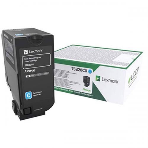 Toner Lexmark 75B20C0, Return Program, cyan, 10 k, CS/CX 727,CS728