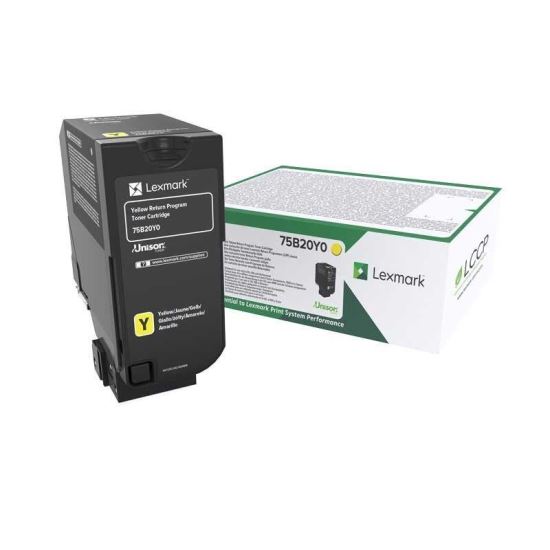 Toner Lexmark 75B20Y0, Return Program, galben, 10 k, CS/CX 727,CS728