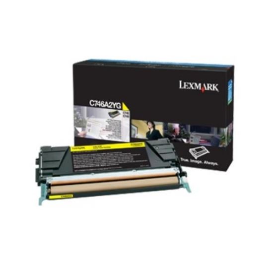Toner Lexmark C746A3YG, yellow, 7 k, C746dn , C746dtn , C746n ,C748de , C748dte , C748e