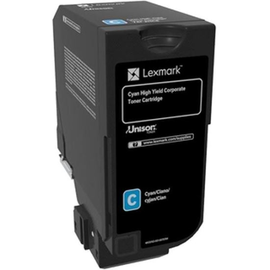 Toner Lexmark 74C2HCE cyan, 12k ,compatibil cu CS725DE,CS725DTE