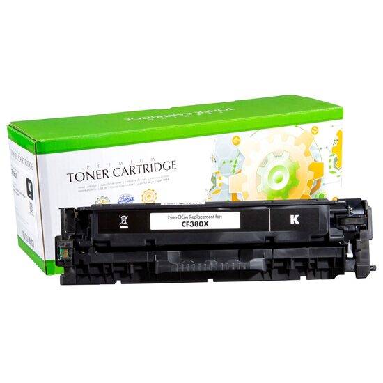 Toner compatibil Static Control pentru HP CF380X, 4400 pagini,negru