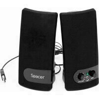 BOXE SPACER 2.0, RMS:  6W (2 x 3W), control volum, mufa casti, USB power, black, "SPB-216"(include timbru verde 0.5 lei)/43501556