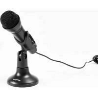 MICROFON LOGISTEP desktop stand, jack 3.5mm, home studio, black "LS-MIC800" 45504989 (include timbru verde 0.01 lei)