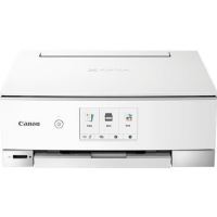 Multifunctional inkjet color Canon Pixma TS8350 White, dimensiune A4 (Printare, Copiere, Scanare), 6 cartuse individuale, Duplex, viteza 15ipm alb-negru, 10ipm color, rezolutie 4800x1200 dpi, alimentare hartie 100 coli, imprimare fara margini, scanner cu 