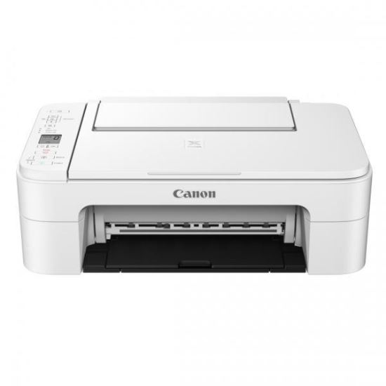 Multifunctional inkjet color Canon Pixma TS3351 WHITE, dimensiune A4 (Printare, Copiere, Scanare), viteza 7.7ipm alb-negru, 4ipm color, rezolutie 4800x1200 dpi, alimentare hartie 60 coli, imprimare fara margini, scanner cu suport plat CIS, rezolutie scana