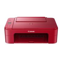 Multifunctional inkjet color Canon Pixma TS3352 RED, dimensiune A4 (Printare, Copiere, Scanare), viteza 7.7ipm alb-negru, 4ipm color, rezolutie 4800x1200 dpi, alimentare hartie 60 coli, imprimare fara margini, scanner cu suport plat CIS, rezolutie scanare
