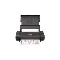 Imprimanta inkjet color portabila Canon TR150, culoare: negru, dimensiune A4, viteza 9ipm alb-negru, 5,5ipm color, rezolutie 4800 x 1200 dpi, alimentare hartie 50 coli, interfata USB2.0, Wireless, PictBridge, Google Cloud Print, Air Print, USB charging, c