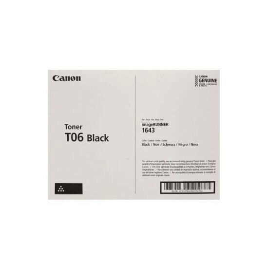 Toner Canon CRG-T06 black, 20.5k pagini, pentru IR Advance 1643I/1643IF.