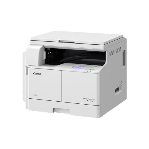 Multifunctional laser mono Canon IR2206, dimensiune A3 (Printare, Copiere, Scanare), viteza 22ppm A4 / 11ppm A3, rezolutie max 600x600dpi, procesor 400 Mhz, memorie 256 MB RAM, alimentare hartie 250 coli + tava universala 80 coli, limbaj de printare UFRII