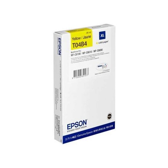 Cartus cerneala original Epson T04B440 , galben, capacitate 39ml,4600 pagini