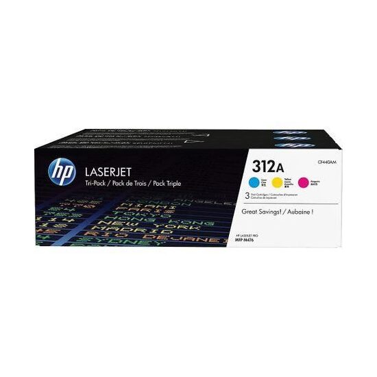 Pachet cartuse  Cartus Toner Original Hp CF440AM (312A) cyan magenta galben 27000 pagini