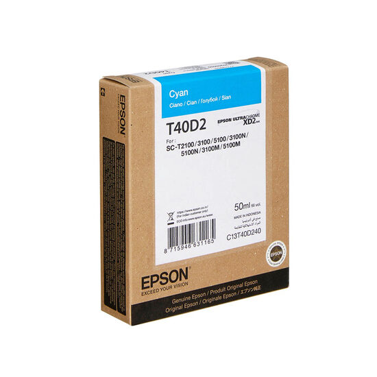 Cartus Cerneala Original Epson T40D Cyan